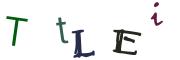 Image CAPTCHA