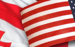 Флаги Грузии и США Флаги Грузии и США