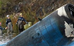На месте крушения Як-42 под Ярославлем На месте крушения Як-42 под Ярославлем