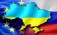 Украина зависла между Россией и Европой