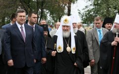 Виктор Янукович и Патриарх Кирилл