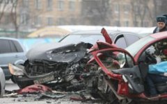ДТП на Ленинском проспекте Москвы в феврале 2010 года