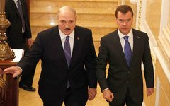 Александр Лукашенко и Дмитрий Медведев. Фото с сайта kremlin.ru