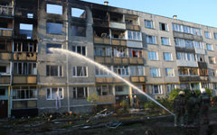 Взрыв дома. Бронницы, Подмосковье