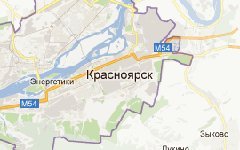 Красноярск на карте © maps.google.com