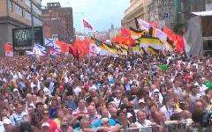 Митинг на «Марше миллионов» 12 июня. Стоп-кадр с трансляции «Ридуса»