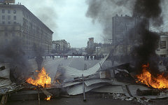 Баррикады на Новом Арбате, 1993 год © РИА Новости, Владимир Федоренко