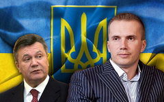Виктор и Александр Януковичи. Коллаж © KM.RU