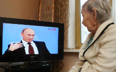 Телеобращение Владимира Путина © РИА Новости, Максим Богодвид