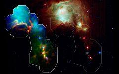 Плотные облака газа и пыли окружают молодые звезды. Фото с сайта nasa.gov
