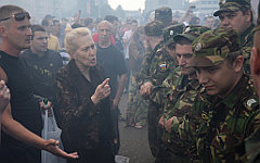 Акция протеста в Удомле © РИА Новости, Константин Чалабов