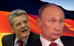 Йоахим Гаук и Владимир Путин. Коллаж © KM.RU
