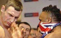Виталий Кличко и Дерек Чисора. Фото с сайта wbcboxing.com