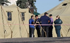 Палаточный лагерь для нелегальных мигрантов © KM.RU, Алексей Белкин