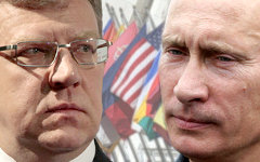Алексей Кудрин и Владимир Путин. Коллаж © KM.RU