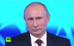 Владимир Путин. Стоп-кадр телеканала Russia Today