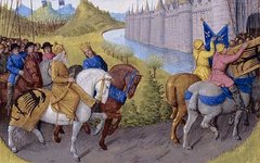 Крестоносцы прибывают в Константинополь. Фото с сайта wikimedia.org