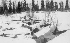 Финские лыжники на позиции. Фото с сайта wikimedia.org