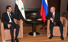 Переговоры Владимира Путина с Башаром Асадом
