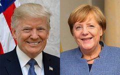 Трамп и Меркель