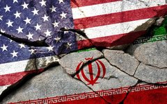 Флаги Ирана и США