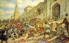 Соляной бунт в Москве, 1648. Худ. Лисснер Э. 1938