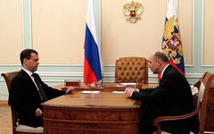 Андрей Силуанов и Дмитрий Медведев. Фото с сайта kremlin.ru