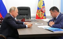 Владимир Путин и врио губернатора Приморского края Андрей Тарасенко 