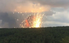 Взрыв склада боеприпасов