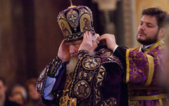 Божественная литургия в храме Христа Спасителя