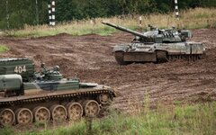 В Подмосковье прошли учения танковых войск