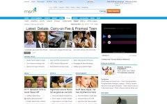 Скриншот главной страницы сайта msn.com