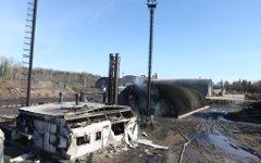 Последствия пожара на НПЗ в Югре © РИА Новости