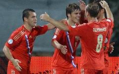 Игроки сборной России по футболу © РИА Новости, Владимир Песня