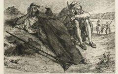 Фрагмент акварели «Арабы из Орана». Фото с сайта wikipaintings.org