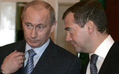 Владимир Путин и Дмитрий Медведев © РИА Новости, Михаил Климентьев