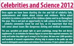 Скриншот с сайта senseaboutscience.org