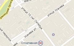 Место ДТП. Изображение с сайта maps.google.ru