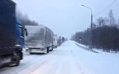 Трасса М-10. Скриншот с видео в YouTube