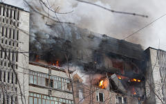 Пожар в жилом доме в Томске © РИА Новости, Яков Андреев