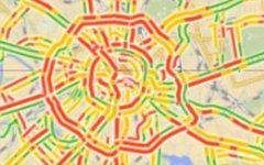 Московский трафик на ТТК. Иллюстрация с «Яндекс.Карты»