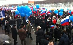 Шествие в поддержку Путина. Фото Ильи Варламова из «Твиттера» (@varlamov)