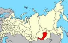 Республика Тува на карте РФ