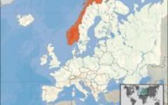 Норвегия на карте мира