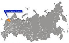 Ленинградская область на карте России. Фото: www.bankgorodov.ru