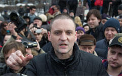 Сергей Удальцов на митинге © РИА Новости, Александр Вильф