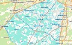 «Большая Москва» на карте. Изображение с сайта realestate.ru