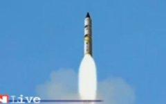 Запуск «Агни-5». Стоп-кадр телеканала IBN