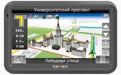 Навигатор teXet TN-733. Фото с сайта texet.ru