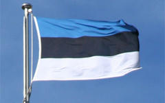 Флаг Эстонии. Фото пользователя Terker с сайта wikipedia.org